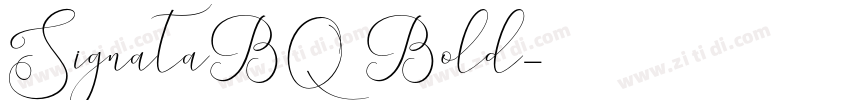 SignataBQ Bold字体转换